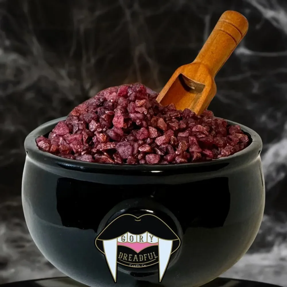 Death Metal Cupcake Sizzling Room Salt  Potpourri: Chocolate Cherry Absinthe